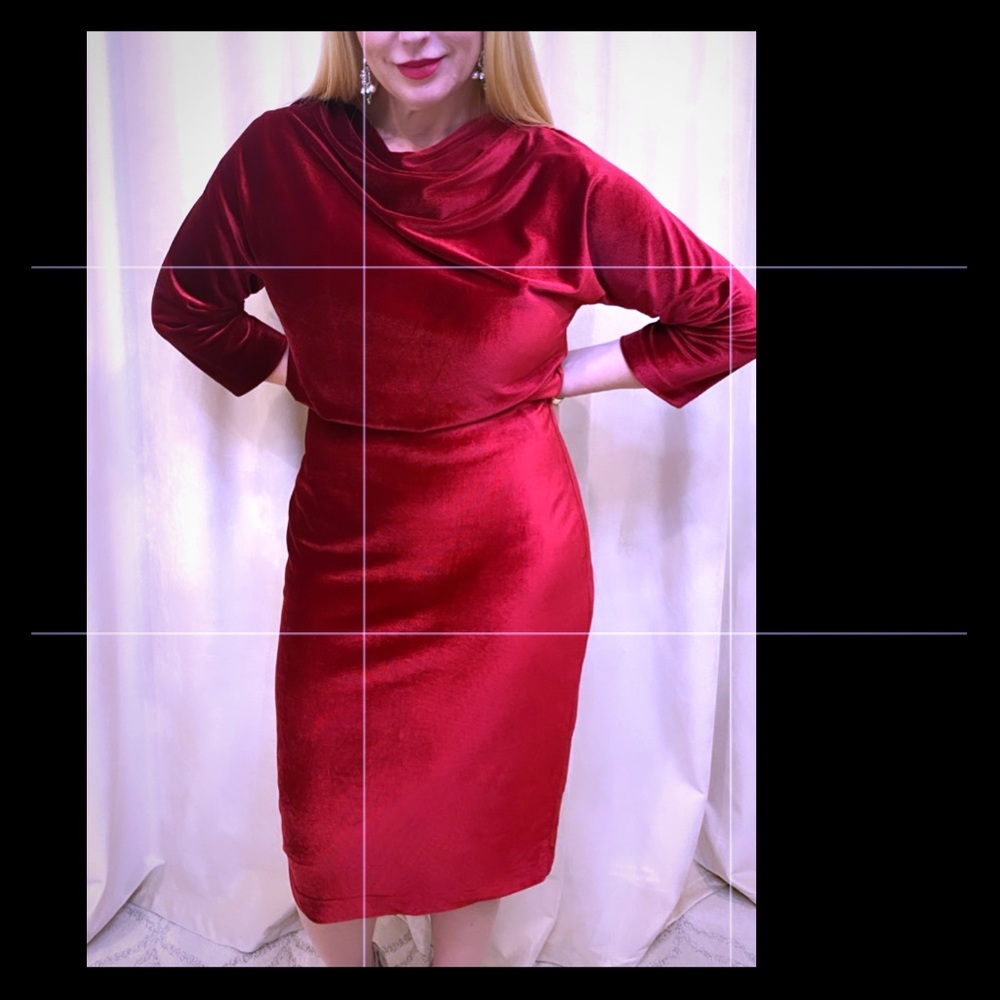 🆕 Belle Badgley Mischka Velvet Party Dress